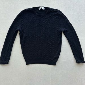 Zara Black Knit Long Sleeve Top